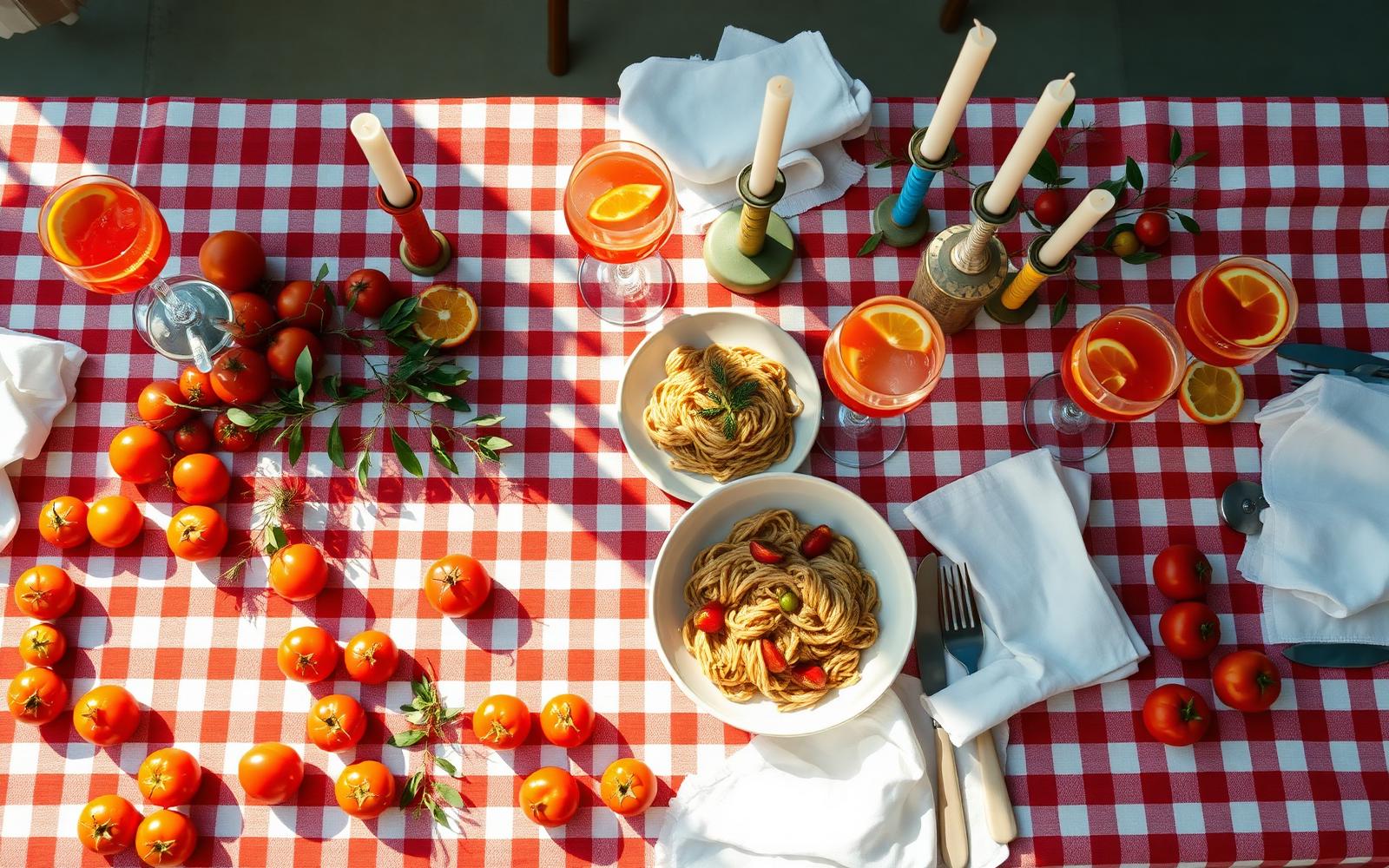 Tomato Girl Dinner Party table
